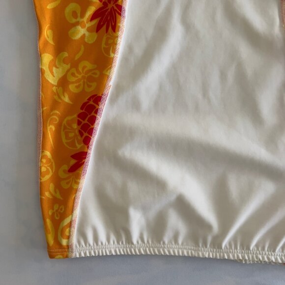 Rip Curl Vintage Surf Swim Tropical Pineapple Tee Shirt Rash Guard - Picture 5 of 8